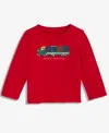 First Impressions Baby Boys Long-sleeve Special Delivery Graphic T-shirt, Macy's Exclusive In Red