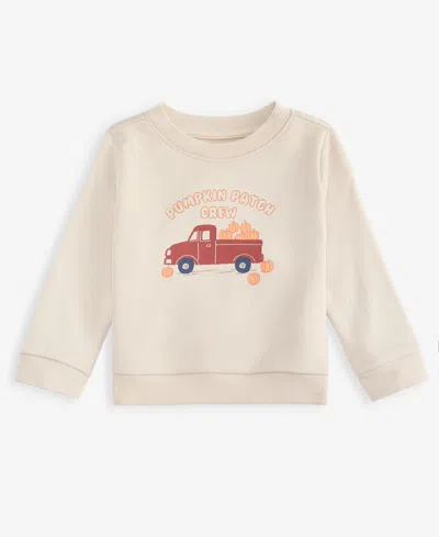 First Impressions Baby Boys' Mix & Match Pumpkin Patch Crewneck Sweatshirt, Macy's Exclusive In Neutral