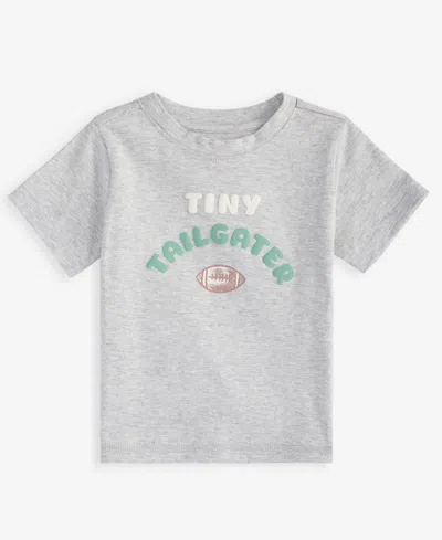 First Impressions Baby Boys' Mix & Match Short-sleeve Tiny Tailgater T-shirt, Macy's Exclusive In Gray