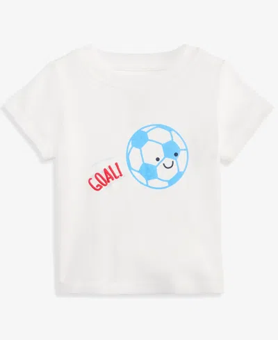 First Impressions Baby Boys' Mix & Match Soccer Ball T-shirt, Macy's Exclusive In White