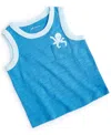 FIRST IMPRESSIONS BABY BOYS OCTOPUS FRIEND GRAPHIC POCKET TANK TOP, CREATED FOR MACY'S