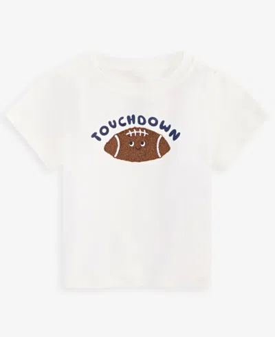 First Impressions Baby Boys Short-sleeve 3-24 Month Touchdown Graphic T-shirt, Exclusively At Macy's In White
