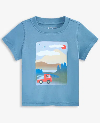 First Impressions Baby Boys Short-sleeve 3-24 Month Truck Graphic T-shirt, Exclusively At Macy's In Gray