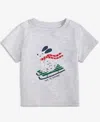 First Impressions Baby Boys Sled Dog Short-sleeve T-shirt, Macy's Exclusive In Gray