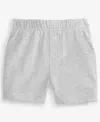 First Impressions Baby Boys Solid Shorts, Exclusively At Macy's In Slate Hthr