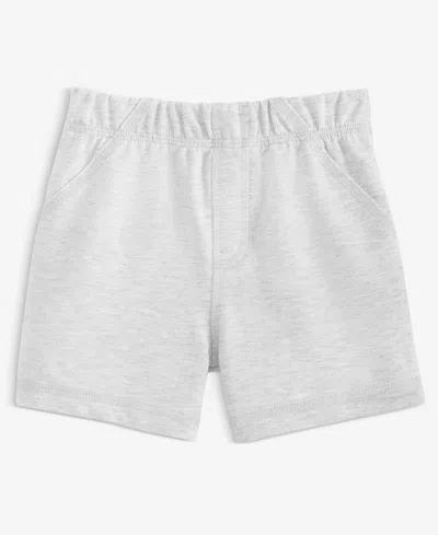 First Impressions Baby Boys' Solid Shorts, Macy's Exclusive In Gray