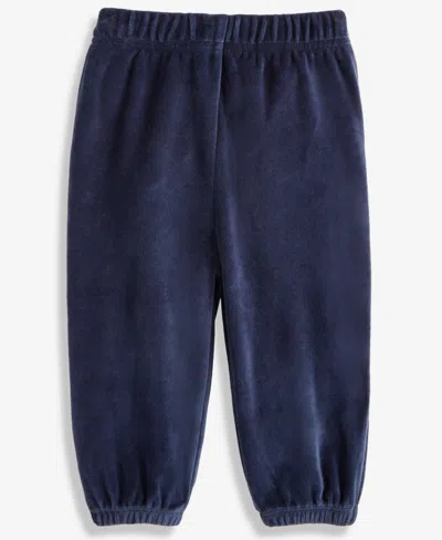 First Impressions Baby Boys Solid Velour Pants, Macy's Exclusive In Blue