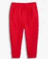First Impressions Baby Boys Solid Waffle Jogger Pants, Exclusively At Macy's In Pink