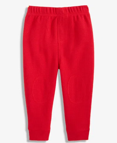 First Impressions Baby Boys Solid Waffle Jogger Pants, Exclusively At Macy's In Pink