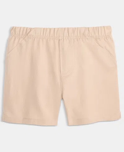 First Impressions Baby Boys Solid Woven Shorts, Macy's Exclusive In Nude