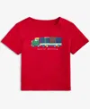 First Impressions Baby Boys Special Delivery Truck Short-sleeve T-shirt, Macy's Exclusive In Red