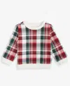First Impressions Baby Boys Spruce Plaid Sweatshirt, Macy's Exclusive In Multi