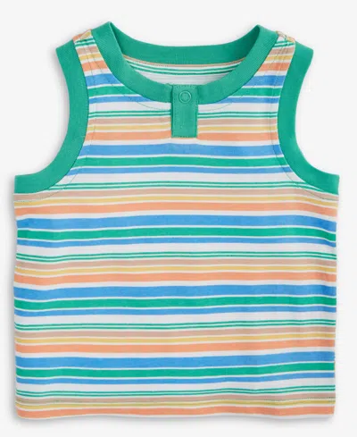 First Impressions Baby Boys Striped Henley Tank Top, Exclusively At Macy's