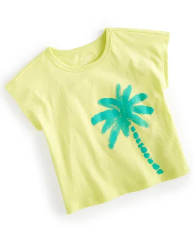 First Impressions Baby Boys Summer Palm Graphic T-shirt, Created For Macy's In Citrus Fruit