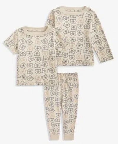 First Impressions Baby Boys Toddler 2t 4t Bear Print T Shirts Jogger Pants Macys Exclusive In Brown