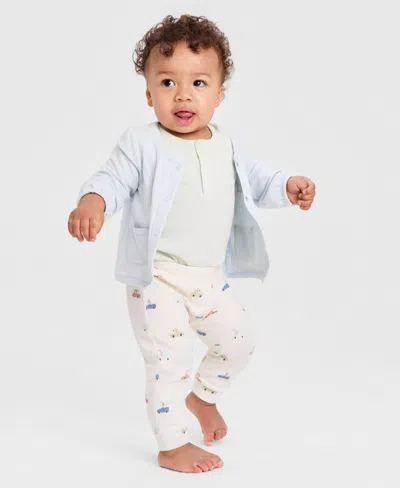 First Impressions Baby Boys' Traffic Patrol Three-piece Set, Macy's Exclusive In White