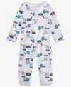 First Impressions Baby Boys Trucking Together Printed Coverall, Macy's Exclusive In White