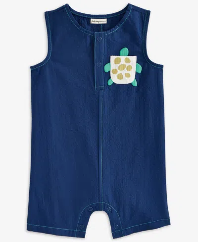 First Impressions Baby Boys Turtle Pocket Cotton Sunsuit, Exclusively At Macy's