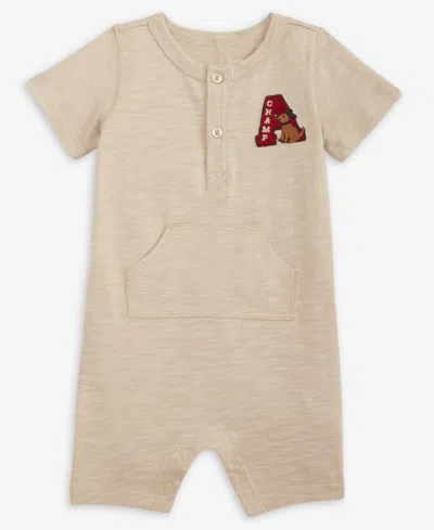 First Impressions Baby Boys Varsity Dog Sunsuit, Macy's Exclusive In Neutral