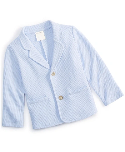 First Impressions Baby Boys Waffle Blazer, Created For Macy's In Lunar