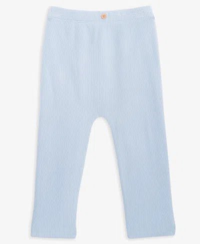 First Impressions Baby Brushed Rib Pants, Macy's Exclusive In Blue
