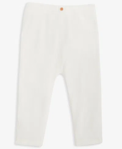 First Impressions Baby Brushed Rib Pants, Macy's Exclusive In Neutral