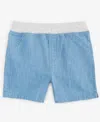 First Impressions Baby Chambray Shorts, Exclusively At Macy's In Lt Medium