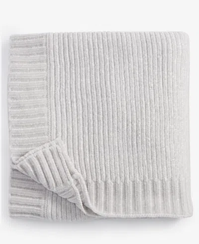 First Impressions Baby Chenille Sweater Blanket, Created For Macy's In Overcast Grey
