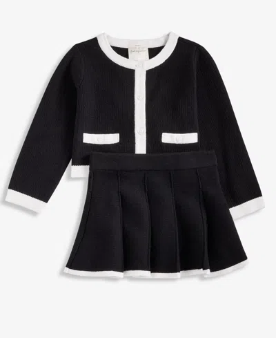 First Impressions Baby Girls Lady Sweater And Skirt, 2-piece Set, Macy's Exclusive In Black