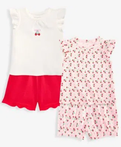 First Impressions Baby Girls 3m 24m Mix Match Berries Tops Shorts Macys Exclusive In Multi