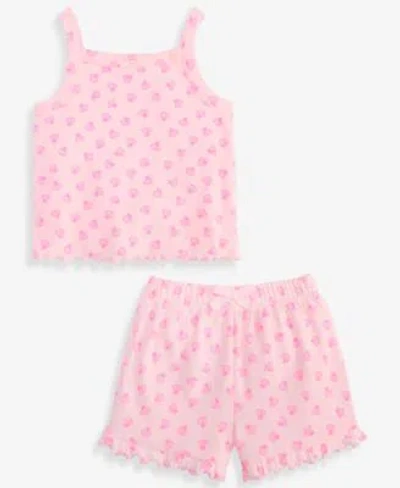 First Impressions Baby Girls 3m 24m Mix Match Outline Shell Print Tank Top Shorts Macys Exclusive In Pink