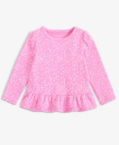 First Impressions Baby Girls 3m 24m Toddler Girls 2t 4t Mix Match Love Hugs Fun Top Mini Hearts Top Flare Pants Macys  In Pink