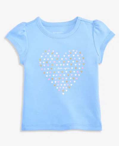 First Impressions Baby Girls' 3m-24m Mix And Match I Love You Heart T-shirt, Macy's Exclusive In Blue