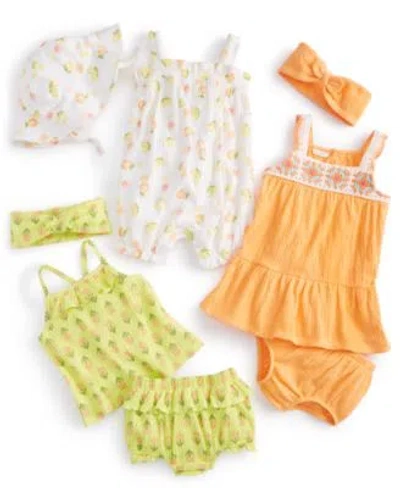 First Impressions Baby Girls Citrus Collection Sets Created For Macys In Citrus Fruit