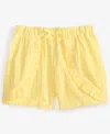 First Impressions Baby Girls Clip-dot Cotton Shorts, Created For Macy's