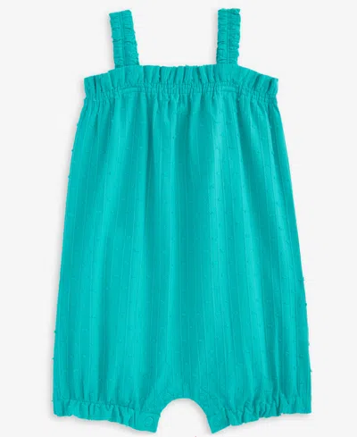 First Impressions Baby Girls Clip-dot Cotton Tank Sunsuit, Exclusively At Macy's