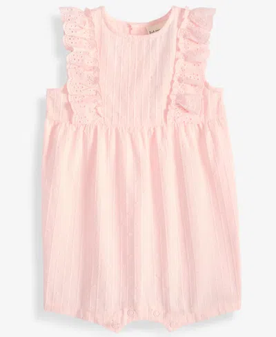 First Impressions Baby Girls Clip Dot Tank Sunsuit, Macy's Exclusive In Pink