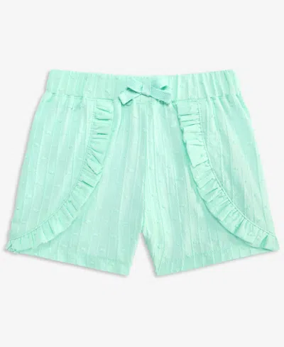 First Impressions Baby Girls Cotton Eyelet Shorts, Exclusively At Macy's In Green
