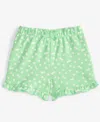 First Impressions Baby Girls Daisy Dot Printed Shorts, Exclusively At Macy's In Lime Scent
