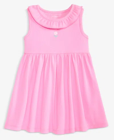 First Impressions Baby Girls 0m 24m Toddlers 2t 4t Mix Match Daisy Embroidered Ribbed Dress Macys Exclusive In Pink