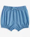 First Impressions Baby Girls Denim Bubble Shorts, Exclusively At Macy's