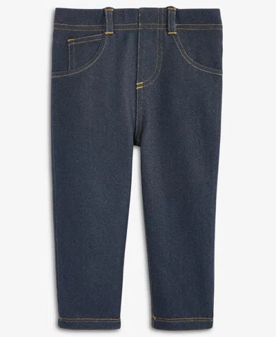 First Impressions Baby Girls Denim Jeggings, Exclusively At Macy's In Blue