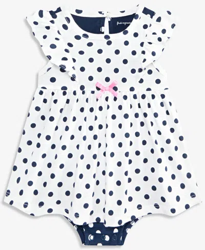 First Impressions Baby Girls' Dot-print Sunsuit, Macy's Exclusive In Blue