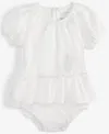 First Impressions Baby Girls Eyelet-detail Sunsuit, Exclusively At Macy's In White