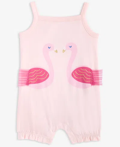 First Impressions Baby Girls Flamingos Graphic Sunsuit, Exclusively At Macy's