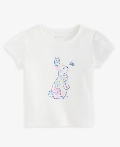 First Impressions Baby Girls' Floral Bunny T-shirt, Macy's Exclusive In White