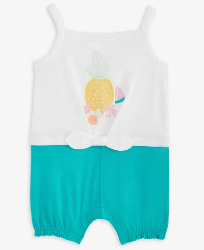 First Impressions Baby Girls Fruit Graphic Colorblocked Sunsuit, Exclusively At Macy's In White