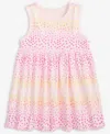 First Impressions Baby Girls Gradient Floral-print Tank Dress, Exclusively At Macy's