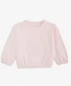 First Impressions Baby Girls Hacci Heart Sweatshirt, Macy's Exclusive In Pink