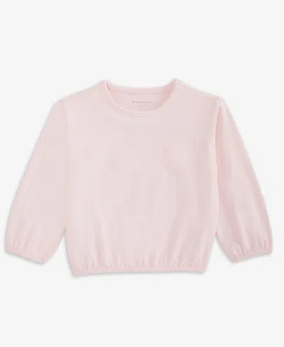First Impressions Baby Girls Hacci Heart Sweatshirt, Macy's Exclusive In Pink